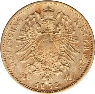 20 Marchi Ludwig II 1872-1873 Regno di Baviera (stati tedeschi)